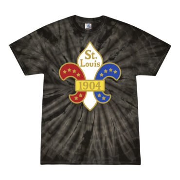 Saint Louis 1904 World's Fair Tie-Dye T-Shirt - Black - 5XL