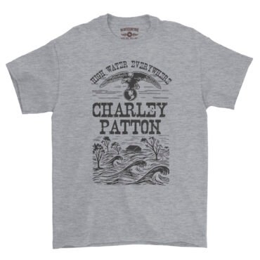 Charley Patton High Water Everywhere T-Shirt - Heavy Cotton - Athletic Heather