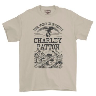 Charley Patton High Water Everywhere T-Shirt - Heavy Cotton - Sand