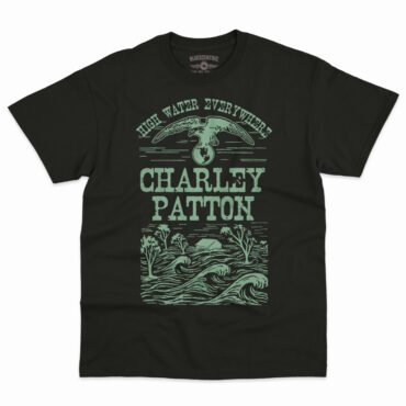 Charley Patton High Water Everywhere T-Shirt - Men's Big & Tall - Black