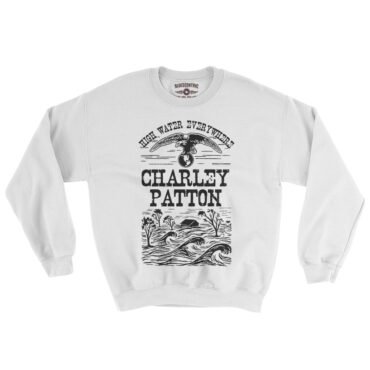 Charley Patton High Water Everywhere Crewneck Sweatshirt - White