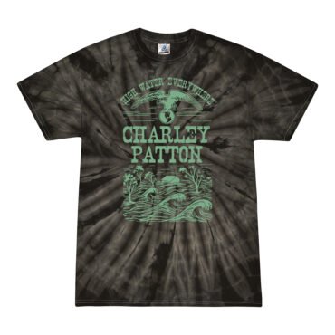 Charley Patton High Water Everywhere Tie-Dye T-Shirt - Black - 5XL
