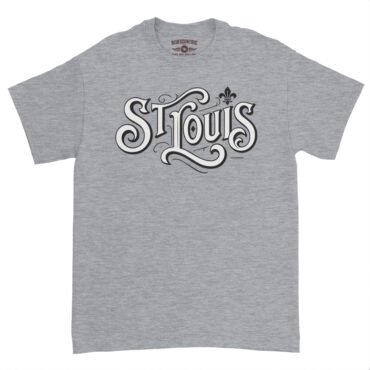 Saint Louis Ornate Vintage T-Shirt - Heavy Cotton - Athletic Heather