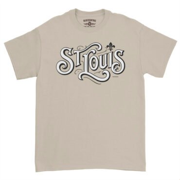 Saint Louis Ornate Vintage T-Shirt - Heavy Cotton - Sand