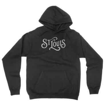 Saint Louis Ornate Vintage Hooded Pullover Jacket - Black