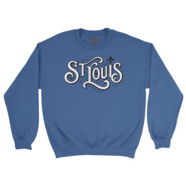 Saint Louis Ornate Vintage Crewneck Sweatshirt - Royal