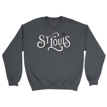 Saint Louis Ornate Vintage Crewneck Sweatshirt - Navy