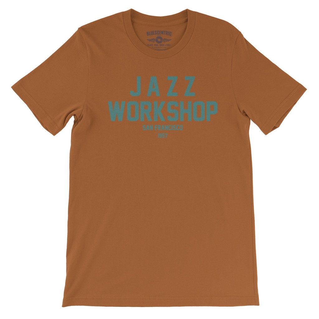Jazz Workshop San Francisco T-Shirt - Lightweight Vintage Style - Burnt Orange