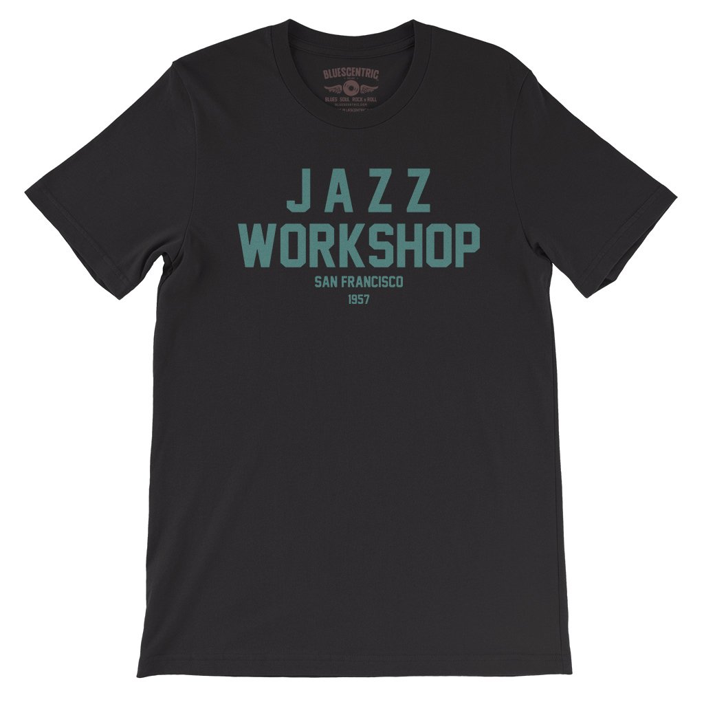 Jazz Workshop San Francisco T-Shirt - Lightweight Vintage Style - Black