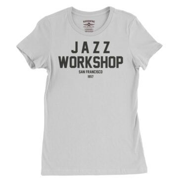 Jazz Workshop San Francisco Ladies T-Shirt - Relaxed Fit - White