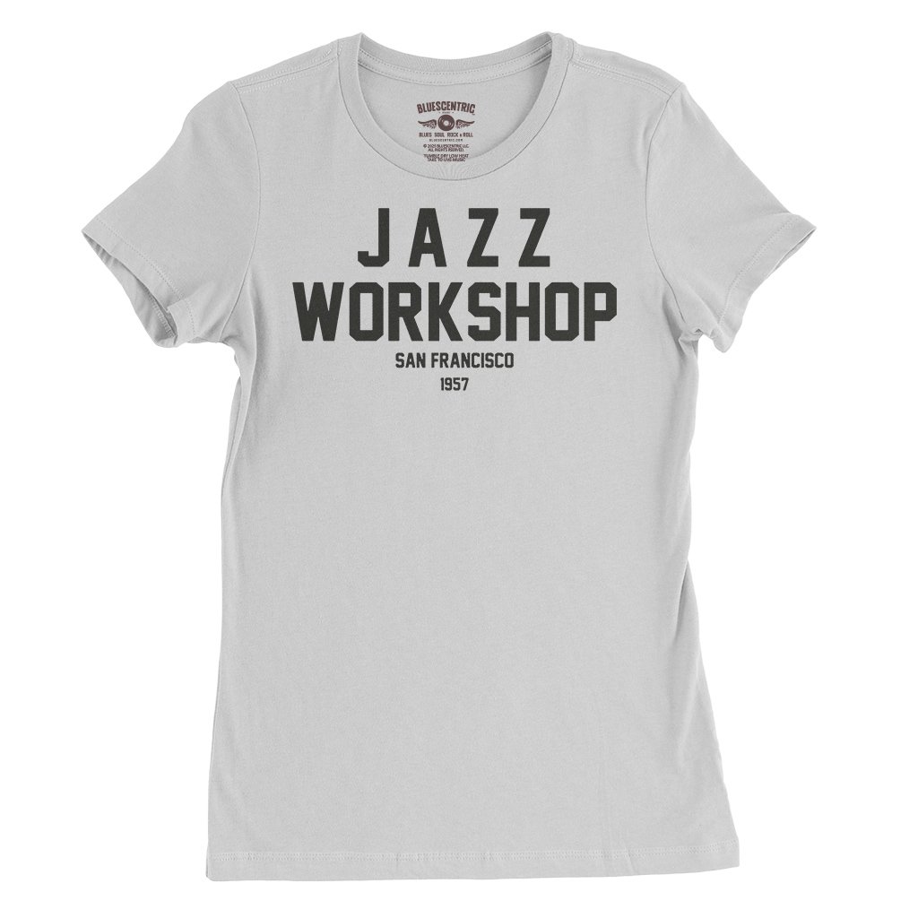 Jazz Workshop San Francisco Ladies T-Shirt - Relaxed Fit - White