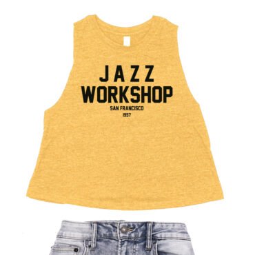 Jazz Workshop San Francisco Racerback Crop Top - Women's - Heather Mustard