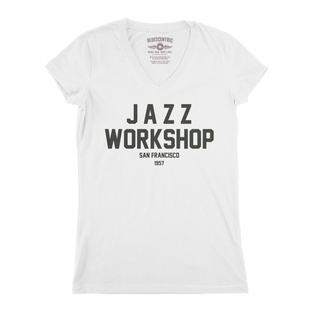 Jazz Workshop San Francisco V-Neck T Shirt - Women's - White