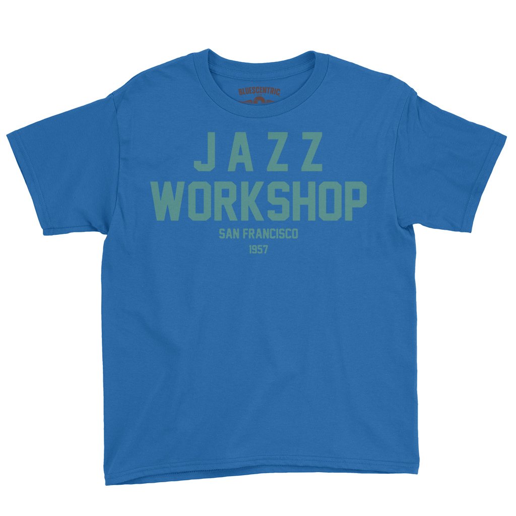 Jazz Workshop San Francisco Youth T-Shirt - Lightweight Children & Toddlers - Blue