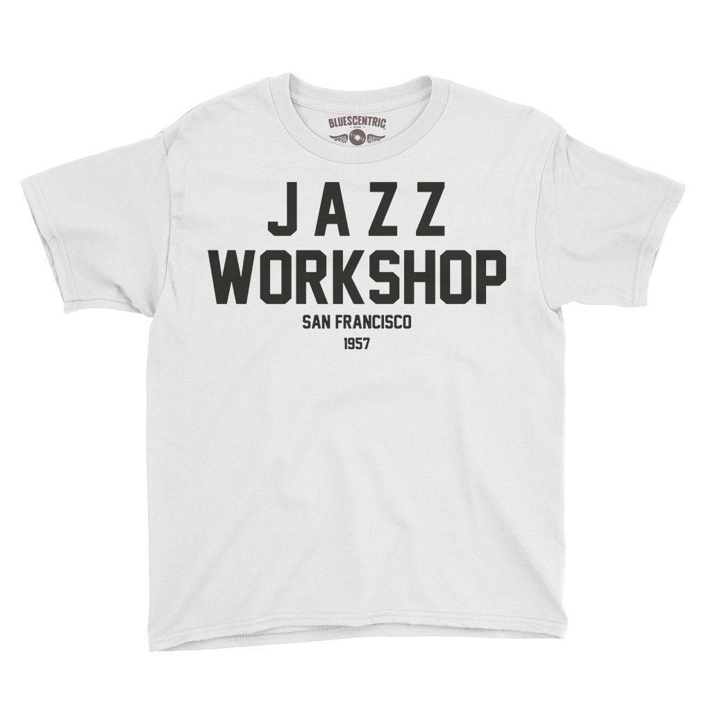 Jazz Workshop San Francisco Youth T-Shirt - Lightweight Children & Toddlers - White