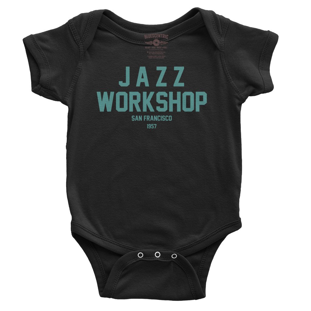 Jazz Workshop San Francisco Baby Onesie - Black