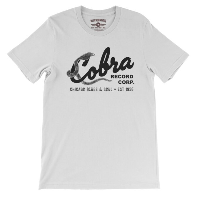 Cobra Records Blues & Soul T-Shirt - Lightweight Vintage Style - White