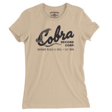 Cobra Records Blues & Soul Ladies T-Shirt - Relaxed Fit - Sand Dune