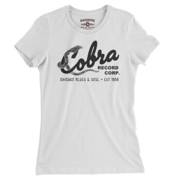 Cobra Records Blues & Soul Ladies T-Shirt - Relaxed Fit - White