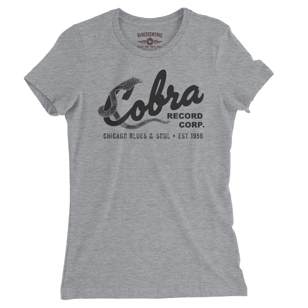 Cobra Records Blues & Soul Ladies T-Shirt - Relaxed Fit - Athletic Heather