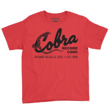 Cobra Records Blues & Soul Youth T-Shirt - Lightweight Children & Toddlers - Red