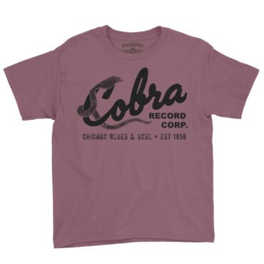 Cobra Records Blues & Soul Youth T-Shirt - Lightweight Children & Toddlers - Heather Maroon