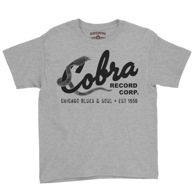 Cobra Records Blues & Soul Youth T-Shirt - Lightweight Children & Toddlers - Athletic Heather