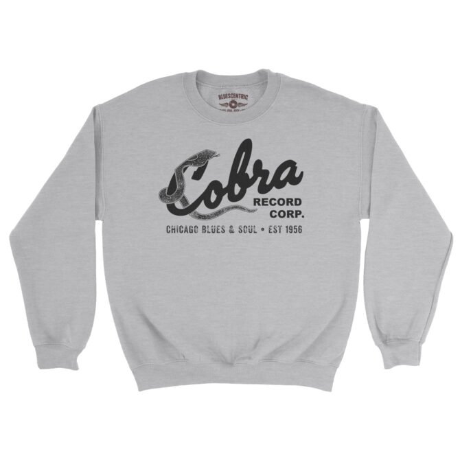 Cobra Records Blues & Soul Crewneck Sweatshirt - Grey Heather