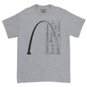 Saint Louis Arch Architecture T-Shirt - Heavy Cotton - Athletic Heather