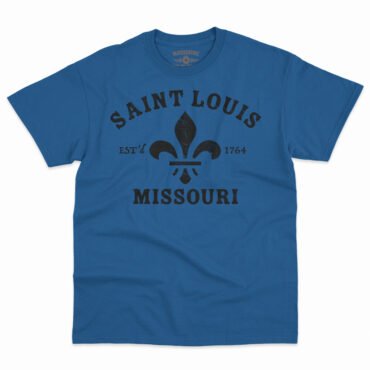 St. Louis est. 1764 Black Print T-Shirt - Men's Big & Tall - Royal