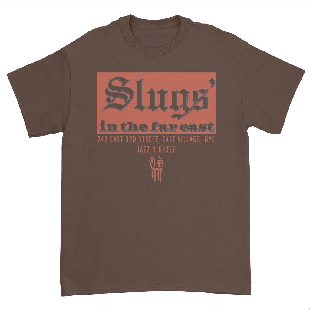 Slugs in the East Side T-Shirt - Heavy Cotton - Chocolate
