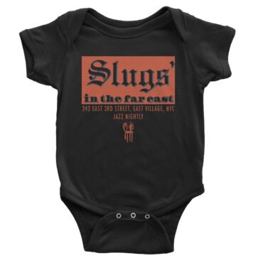 Slugs in the East Side Baby Onesie - Black