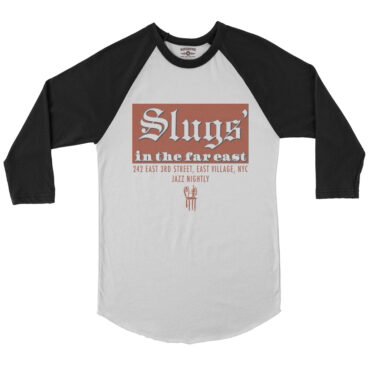 Slugs in the East Side Baseball T-Shirt - White-Black