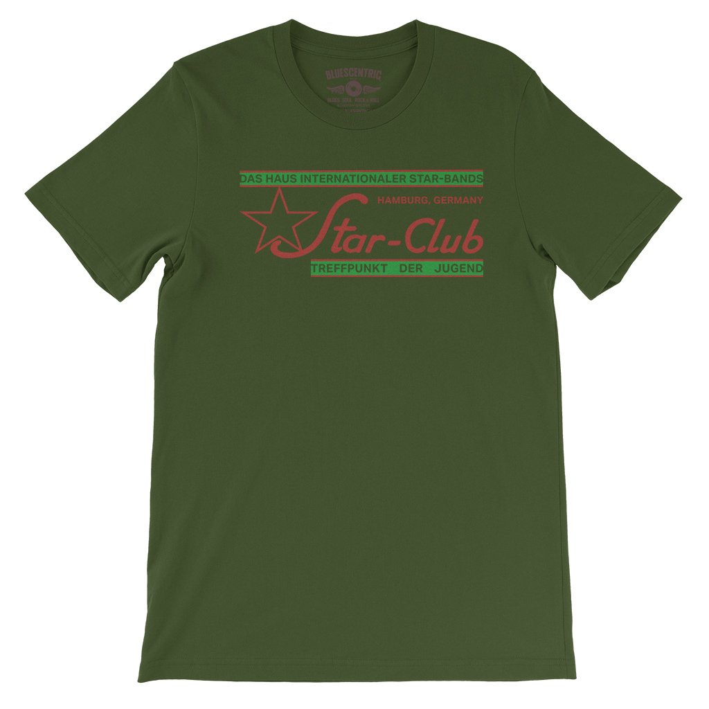 Star Club Germany T-Shirt - Lightweight Vintage Style - Olive