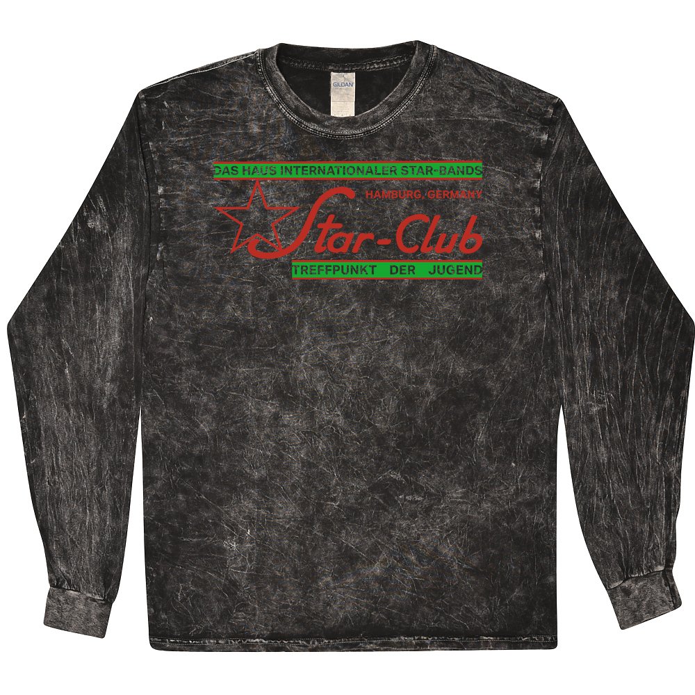 Star Club Germany T-Shirt - Black Mineral Wash - 4XL