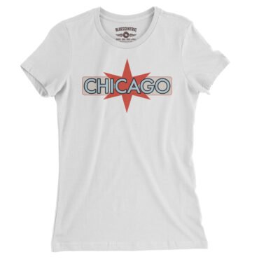 Chicago Ladies T-Shirt - Relaxed Fit - White
