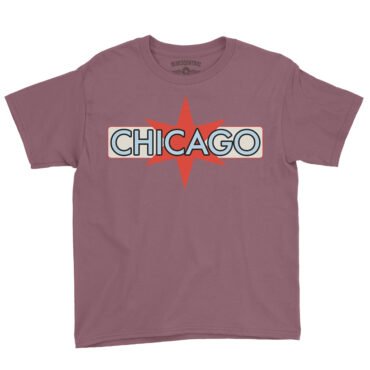 Chicago Youth T-Shirt - Lightweight Children & Toddlers - Heather Maroon