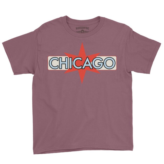 Chicago Youth T-Shirt - Lightweight Children & Toddlers - Heather Maroon