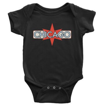 Chicago Baby Onesie - Black