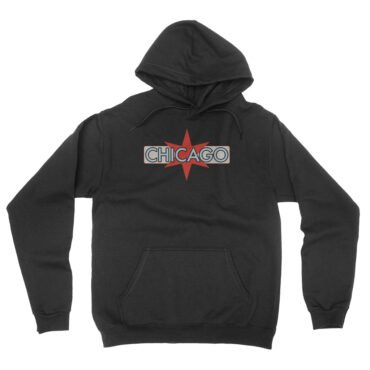 Chicago Hooded Pullover Jacket - Black