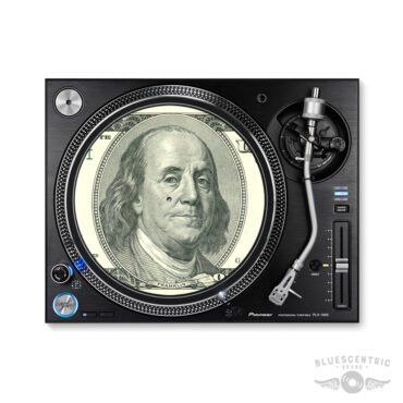 Benjamin Franklin $100 Bill Turntable Slipmat for Vinyl Records