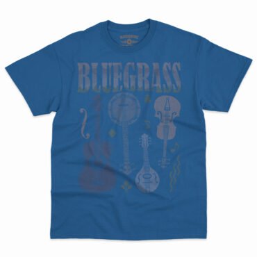 Bluegrass Instrument T-Shirt - Men's Big & Tall - Royal