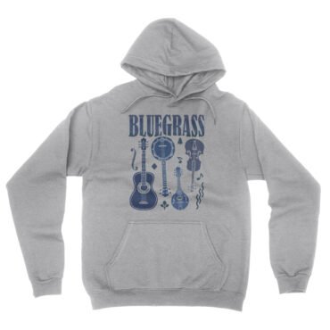Bluegrass Instrument Hooded Pullover Jacket - Ash