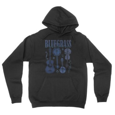 Bluegrass Instrument Hooded Pullover Jacket - Black