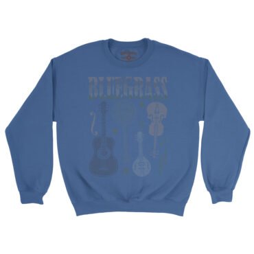 Bluegrass Instrument Crewneck Sweatshirt - Royal