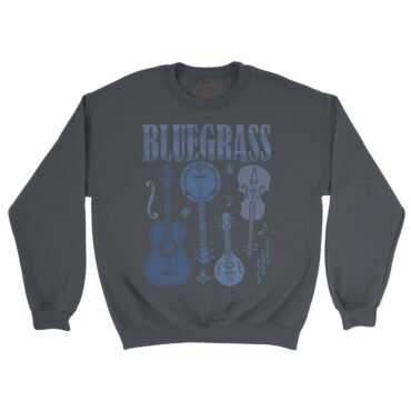 Bluegrass Instrument Crewneck Sweatshirt - Navy