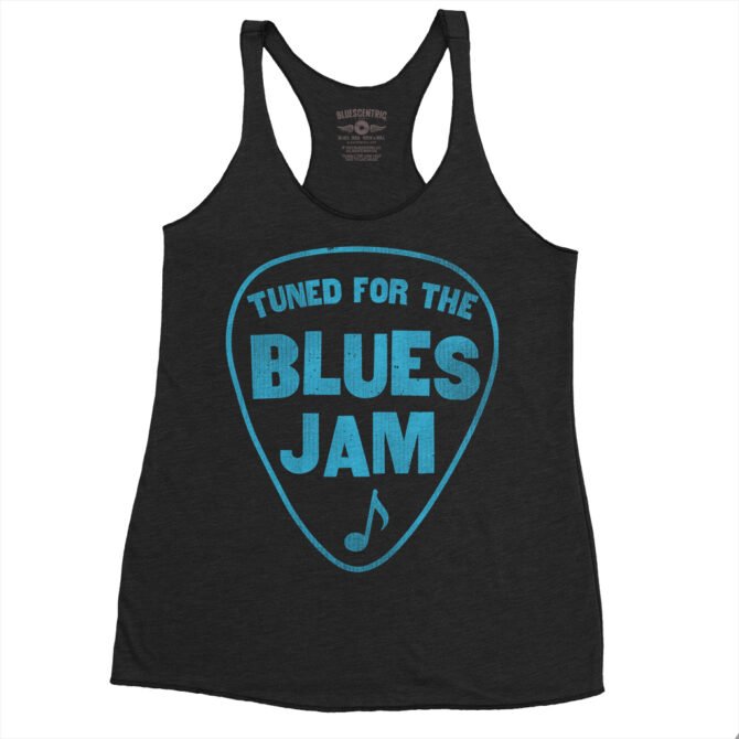 Tuned for the Blues Jam Racerback Tank - Women's - Black