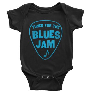 Tuned for the Blues Jam Baby Onesie - Black