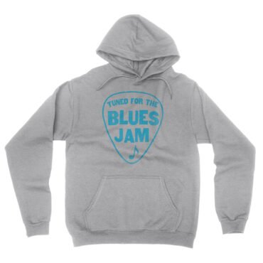 Tuned for the Blues Jam Hooded Pullover Jacket - Ash