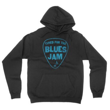 Tuned for the Blues Jam Hooded Pullover Jacket - Black